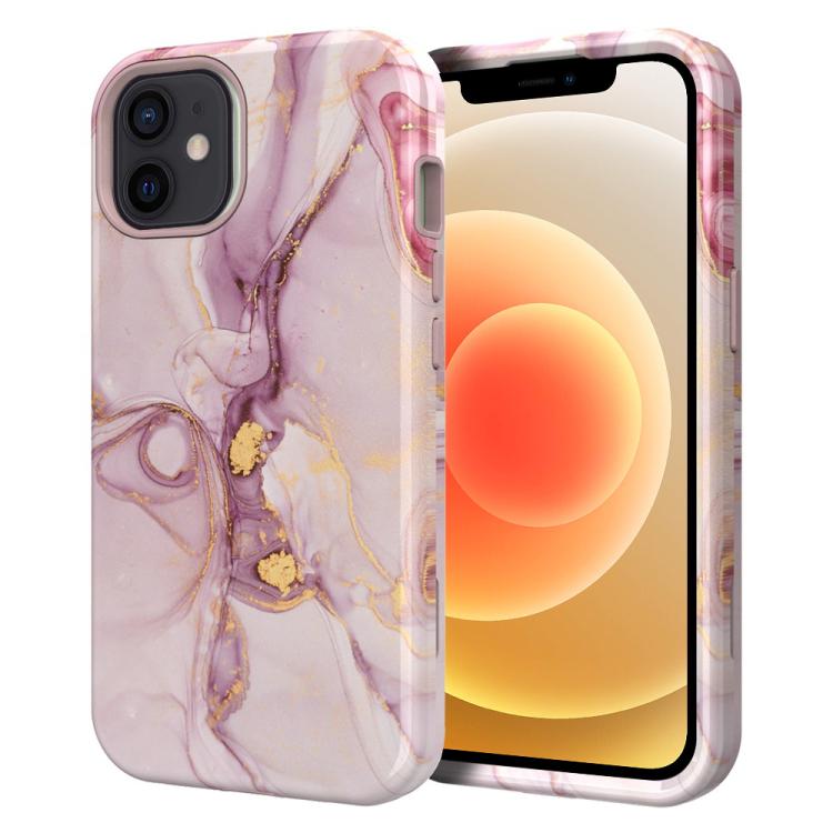 Custodia TPU e PC con stampa marmorizzata per iPhone 13