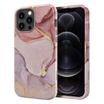 Custodia TPU e PC con stampa marmorizzata per iPhone 13