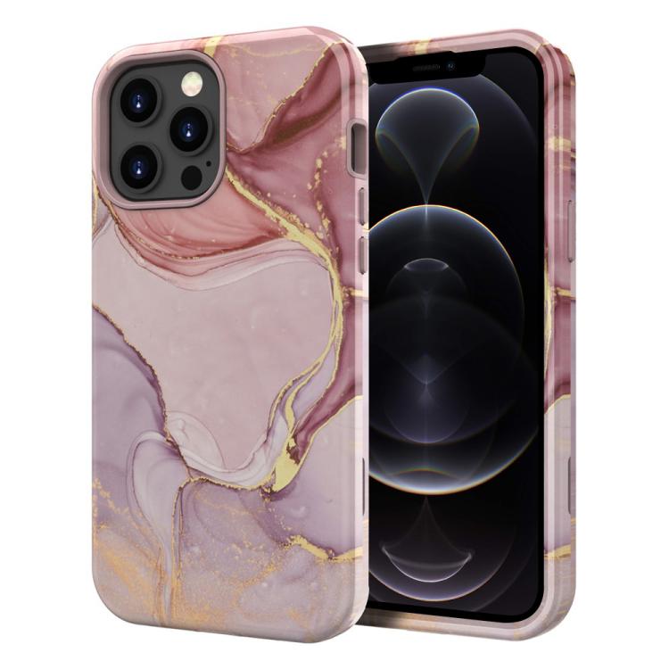 Custodia TPU e PC con stampa marmorizzata per iPhone 13