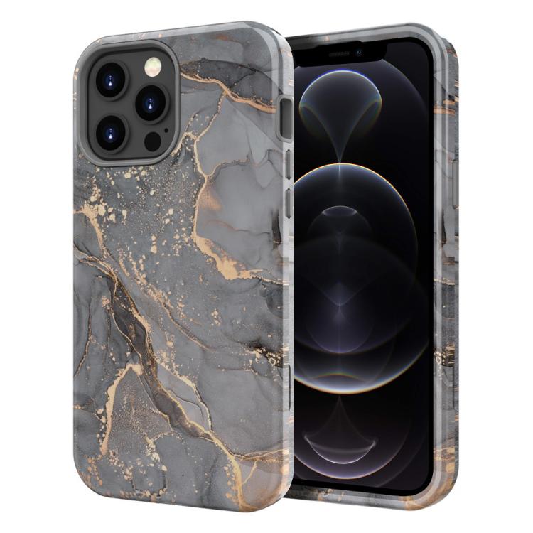 Custodia TPU e PC con stampa marmorizzata per iPhone 13