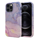 Custodia TPU e PC con stampa marmorizzata per iPhone 13