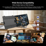 Blackview SCM8 15.3 inch Portable Laptop Ultra-thin LCD Monitor Screen Extender with Stand, SCM8