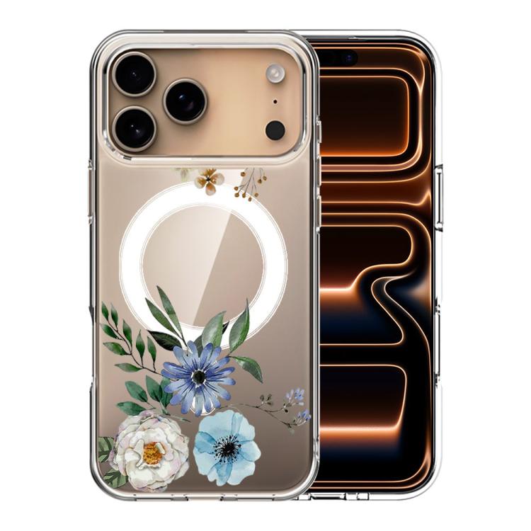 Custodia per telefono antiurto magnetica in TPU + PC con stampa a motivi., For iPhone 17 Pro Max