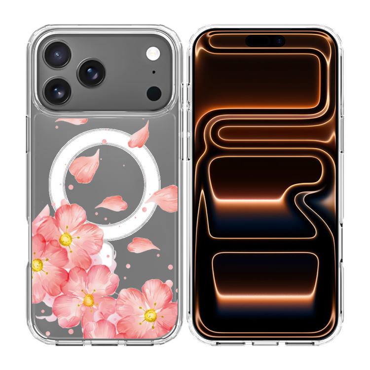 Custodia per telefono antiurto magnetica in TPU + PC con stampa a motivi., For iPhone 17 Pro Max