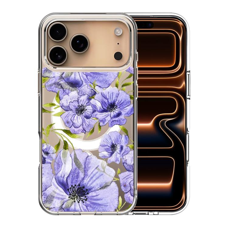 Custodia per telefono antiurto magnetica in TPU + PC con stampa a motivi., For iPhone 17 Pro