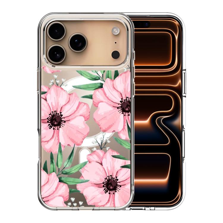 Custodia per telefono antiurto magnetica in TPU + PC con stampa a motivi., For iPhone 17 Pro