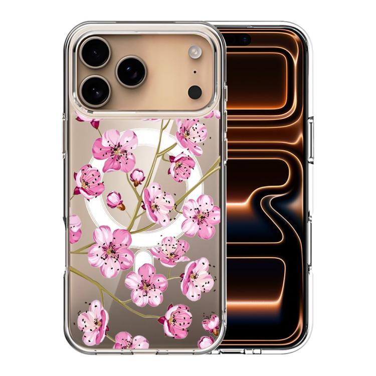 Custodia per telefono antiurto magnetica in TPU + PC con stampa a motivi., For iPhone 17 Pro