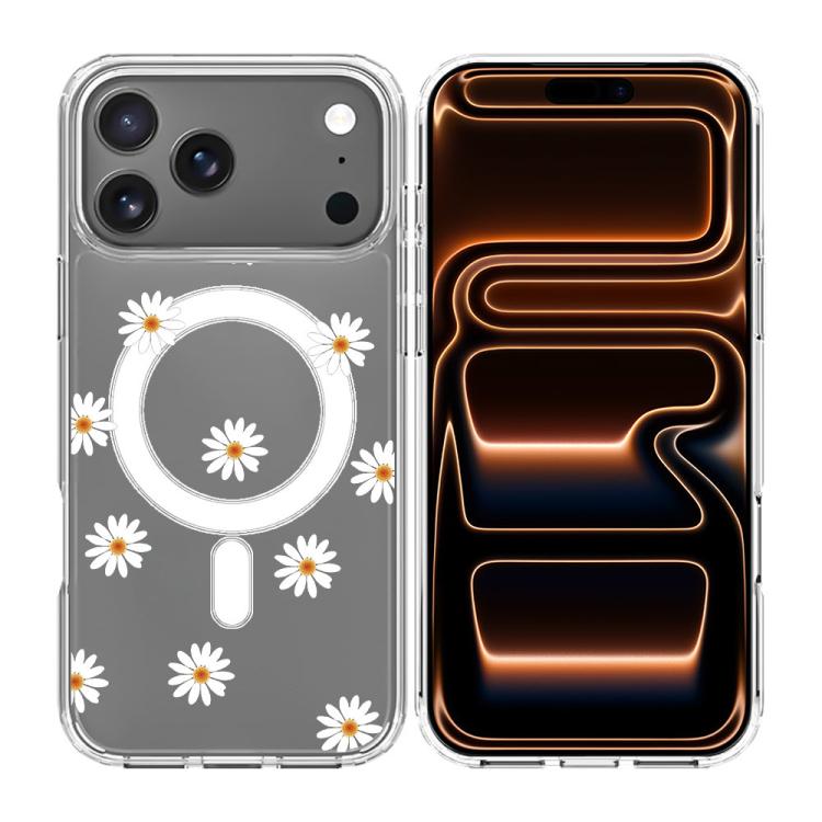Custodia per telefono antiurto magnetica in TPU + PC con stampa a motivi., For iPhone 17 Pro