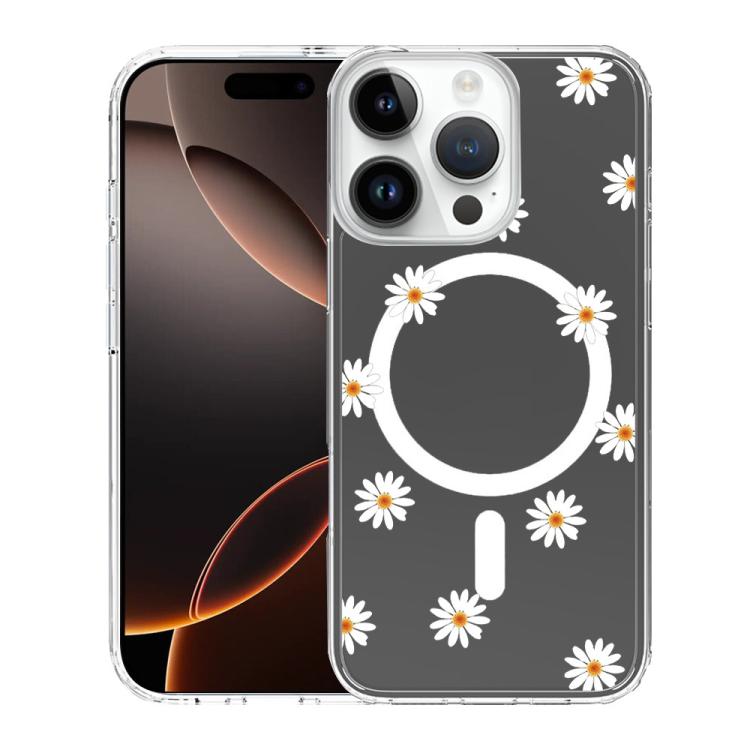 Custodia per telefono antiurto magnetica in TPU + PC con stampa a motivi., For iPhone 16 Pro Max