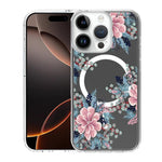 Custodia per telefono antiurto magnetica in TPU + PC con stampa a motivi., For iPhone 16 Pro Max