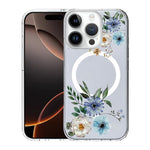 Custodia per telefono antiurto magnetica in TPU + PC con stampa a motivi., For iPhone 16 Pro