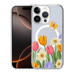Custodia per telefono antiurto magnetica in TPU + PC con stampa a motivi., For iPhone 16 Pro