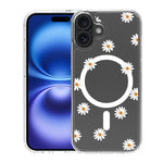 Custodia per telefono antiurto magnetica in TPU + PC con stampa a motivi., For iPhone 16 Plus
