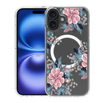 Custodia per telefono antiurto magnetica in TPU + PC con stampa a motivi., For iPhone 16