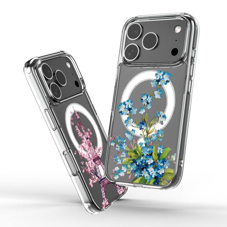 Custodia per telefono antiurto magnetica in TPU + PC con stampa a motivi., For iPhone 17 Pro