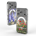 Custodia per telefono antiurto magnetica in TPU + PC con stampa a motivi., For iPhone 17 Pro