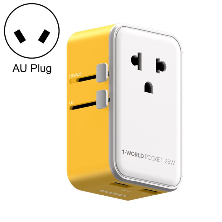 Adattatore da viaggio universale MOMAX GaN 25W 4 porte