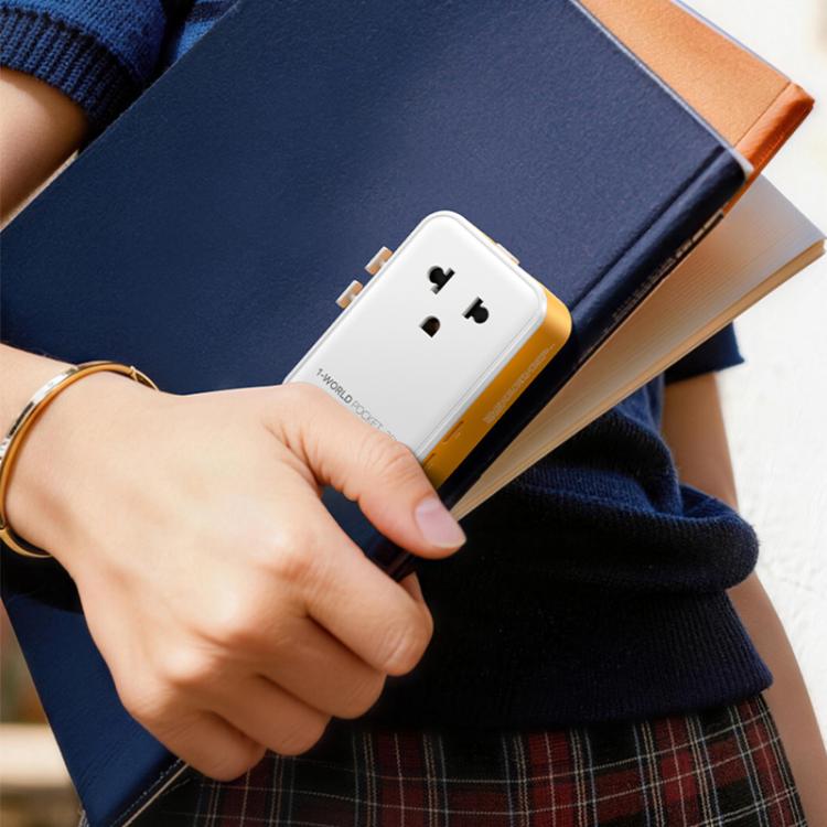 MOMAX UA32 1-World Pocket 25W 4-Port Ultra-thin GaN Universal Travel Adapter, AU Plug, EU Plug, UK Plug, US Plug