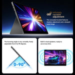 HAILESI S135 13.5 inch 2.2K 500nit Portable Monitor with Folding Stand