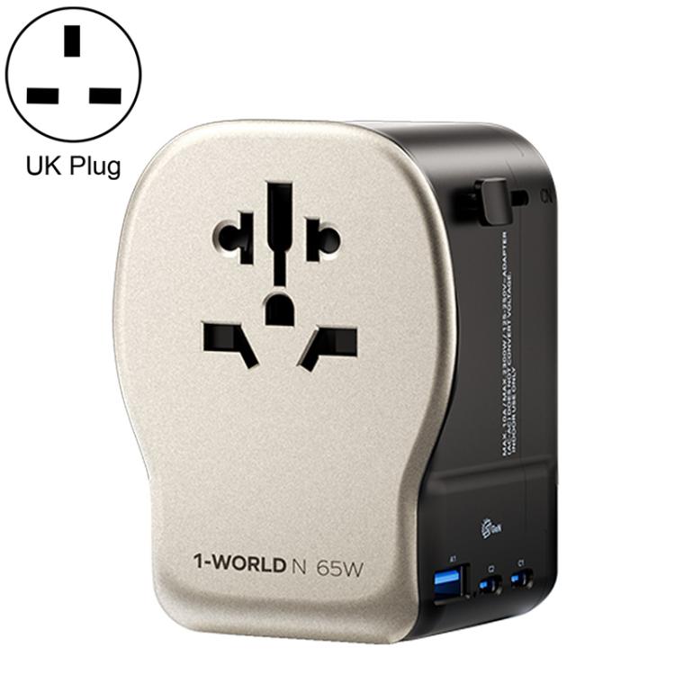 Adattatore da viaggio universale MOMAX 65W con 3 porte
