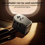 Adattatore da viaggio universale MOMAX 65W con 3 porte