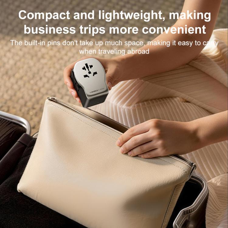 Adattatore da viaggio universale MOMAX 65W con 3 porte