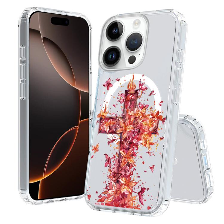 Custodia antiurto magnetica in TPU e PC per iPhone 16 Pro