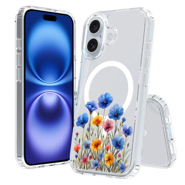 Custodia antiurto magnetica TPU PC per iPhone 16 Plus