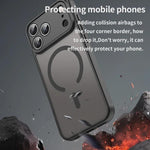 Custodia magnetica TPU con pellicola per iPhone compatibili