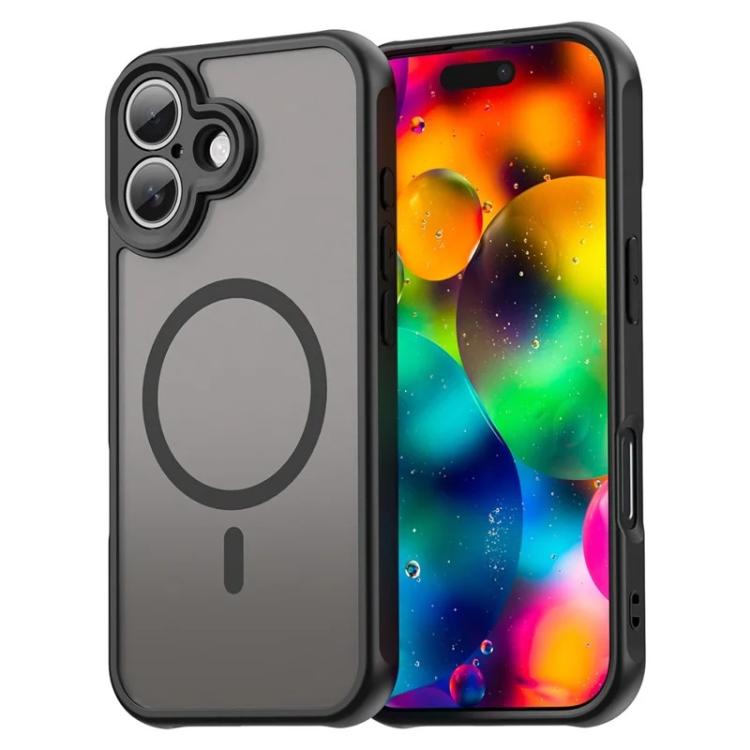 Custodia magnetica per telefono WANLONFENG serie FD Skin Touch con pellicola protettiva per lo schermo., For iPhone 16, For iPhone 15 Pro Max, For iPhone 15 Pro, For iPhone 15