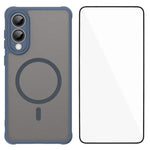 Custodia magnetica per telefono WANLONFENG serie FD Skin Touch con pellicola protettiva per lo schermo., For Samsung Galaxy S25 FE 5G, For Samsung Galaxy S25 Edge 5G, For Samsung Galaxy S25 5G, For Samsung Galaxy S25+ 5G