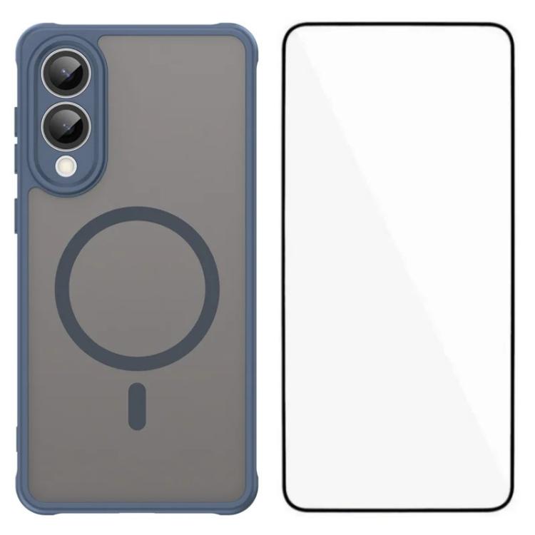 Custodia magnetica per telefono WANLONFENG serie FD Skin Touch con pellicola protettiva per lo schermo., For Samsung Galaxy S25 FE 5G, For Samsung Galaxy S25 Edge 5G, For Samsung Galaxy S25 5G, For Samsung Galaxy S25+ 5G