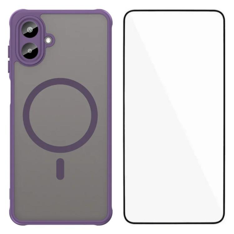 Custodia magnetica per telefono WANLONFENG serie FD Skin Touch con pellicola protettiva per lo schermo., For Samsung Galaxy A57 5G, For Samsung Galaxy A37 5G, For Samsung Galaxy A17 4G / 5G, For Samsung Galaxy A07 4G, For Samsung Galaxy A56 5G         ...