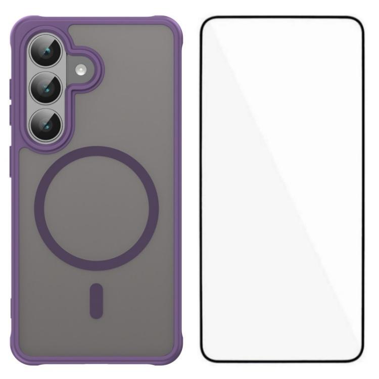 Custodia magnetica per telefono WANLONFENG serie FD Skin Touch con pellicola protettiva per lo schermo., For Samsung Galaxy S26+ 5G, For Samsung Galaxy S26 Ultra 5G, For Samsung Galaxy S26 5G