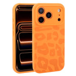 Custodia in silicone liquido leopardata per iPhone 17 Pro Max