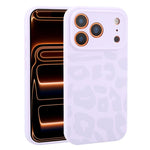 Custodia in silicone liquido leopardata per iPhone 17 Pro Max