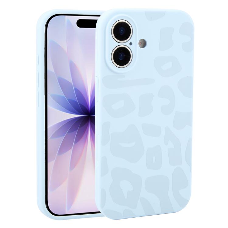Custodia in silicone liquido leopardata per iPhone 17