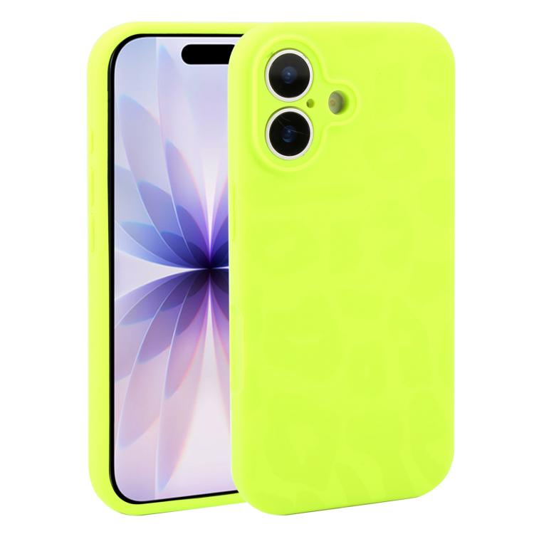 Custodia in silicone liquido leopardata per iPhone 17