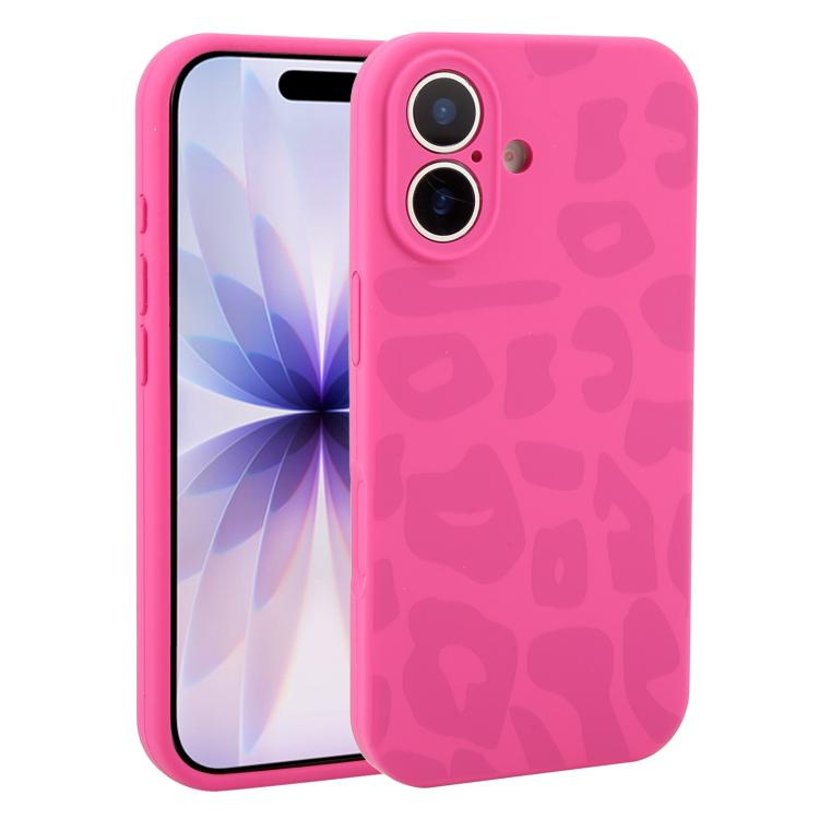 Custodia in silicone liquido leopardata per iPhone 17