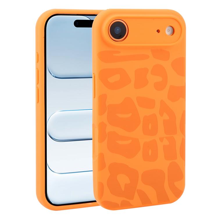 Custodia in silicone liquido leopardata per iPhone 17