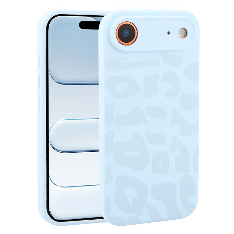 Custodia in silicone liquido leopardata per iPhone 17