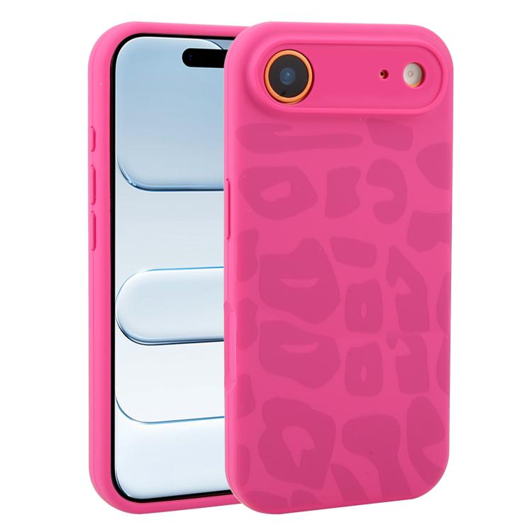 Custodia in silicone liquido leopardata per iPhone 17