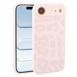 Custodia in silicone liquido leopardata per iPhone 17