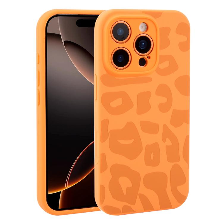 Custodia in silicone leopardata per iPhone 16 Pro Max