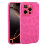 Custodia in silicone leopardata per iPhone 16 Pro Max