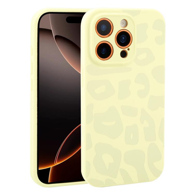 Custodia in silicone leopardata per iPhone 16 Pro Max