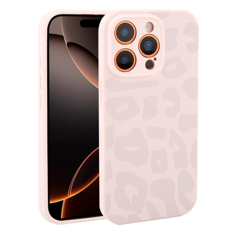 Custodia in silicone leopardata per iPhone 16 Pro Max