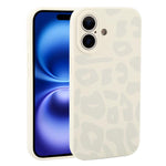Custodia in silicone per iPhone 16 Plus con stampa leopardata