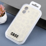 Custodia in silicone per iPhone 16 Plus con stampa leopardata