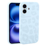Custodia in silicone per iPhone 16 Plus con stampa leopardata